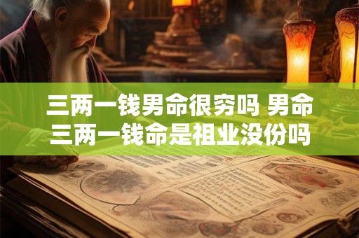 三两一钱男命很穷吗 男命三两一钱命是祖业没份吗