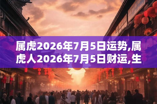 属虎2026年7月5日运势,属虎人2026年7月5日财运,生肖虎2026年7月5日运势 属虎2026年7月5日运势,属虎人2026年7月5日财运,生肖虎2026年7月5日运势