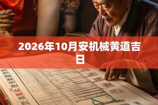 2026年10月安机械黄道吉日