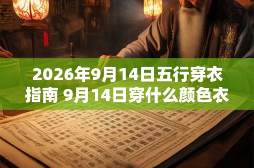 2026年9月14日五行穿衣指南 9月14日穿什么颜色衣服最旺运