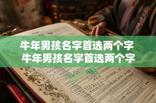 牛年男孩名字首选两个字 牛年男孩名字首选两个字