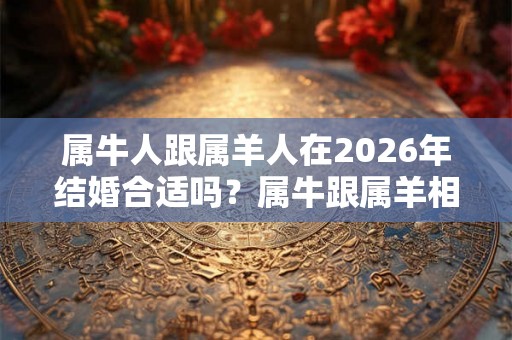 属牛人跟属羊人在2026年结婚合适吗？属牛跟属羊相配好吗？