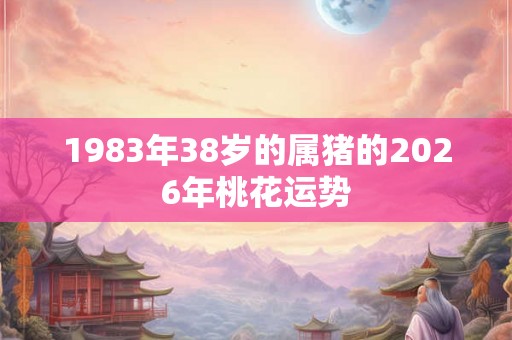 1983年38岁的属猪的2026年桃花运势