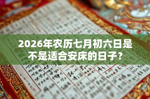 2026年农历七月初六日是不是适合安床的日子? 2026年农历七月初六日是不是适合安床的日子?