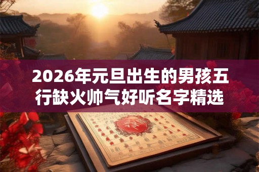 2026年元旦出生的男孩五行缺火帅气好听名字精选