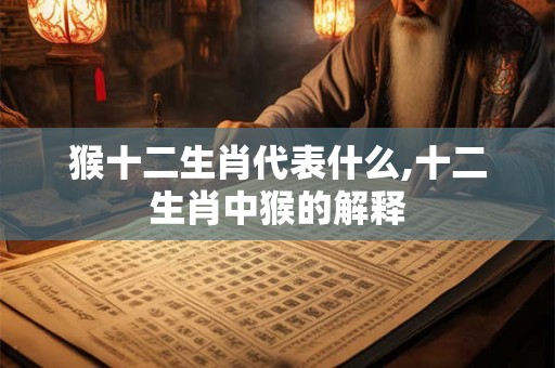 猴十二生肖代表什么,十二生肖中猴的解释 猴十二生肖代表什么,十二生肖中猴的解释