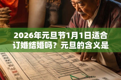 2026年元旦节1月1日适合订婚结婚吗？元旦的含义是什么？