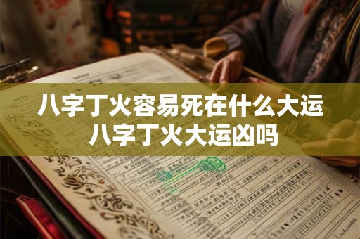八字丁火容易死在什么大运 八字丁火大运凶吗
