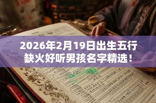2026年2月19日出生五行缺火好听男孩名字精选! 2026年2月19日出生五行缺火好听男孩名字精选!