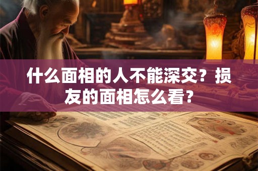 什么面相的人不能深交?损友的面相怎么看? 什么面相的人不能深交?损友的面相怎么看?