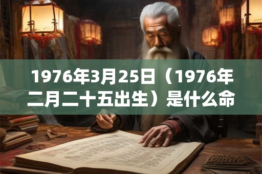1976年3月25日（1976年二月二十五出生）是什么命_命运如何