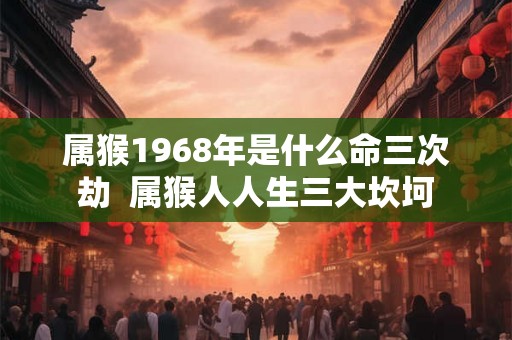 属猴1968年是什么命三次劫 属猴人人生三大坎坷 属猴1968年是什么命三次劫 属猴人人生三大坎坷