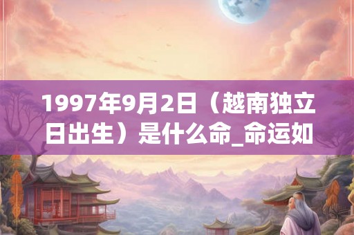 1997年9月2日(越南独立日出生)是什么命_命运如何 1997年9月2日(越南独立日出生)是什么命_命运如何
