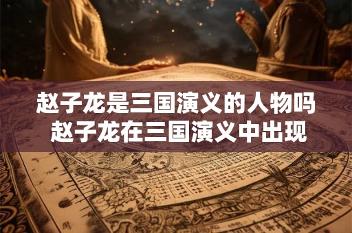 赵子龙是三国演义的人物吗 赵子龙在三国演义中出现吗