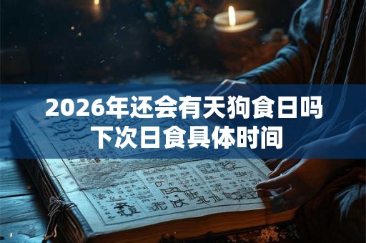 2026年还会有天狗食日吗 下次日食具体时间
