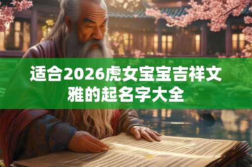 适合2026虎女宝宝吉祥文雅的起名字大全