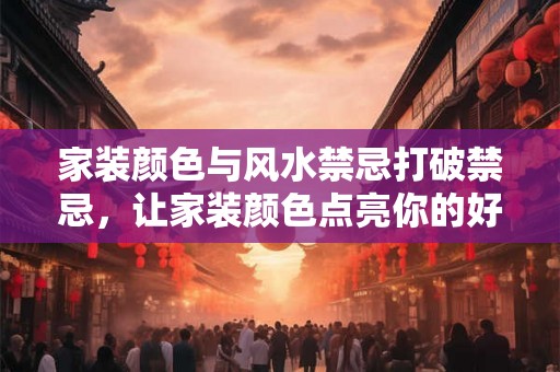 家装颜色与风水禁忌打破禁忌，让家装颜色点亮你的好运
