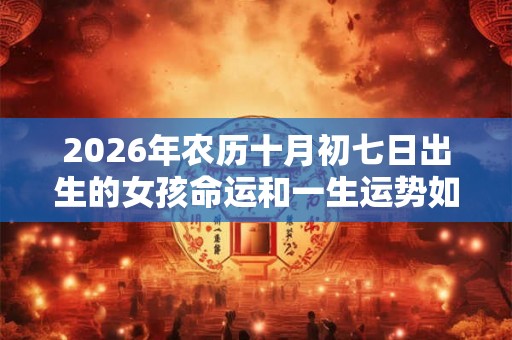 2026年农历十月初七日出生的女孩命运和一生运势如何
