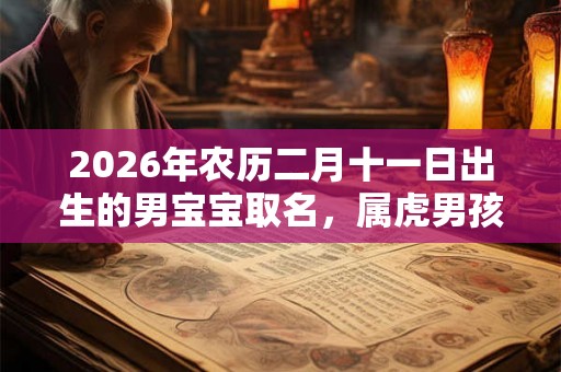 2026年农历二月十一日出生的男宝宝取名，属虎男孩新潮名字