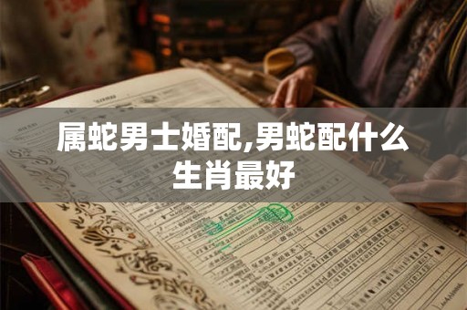 属蛇男士婚配,男蛇配什么生肖最好