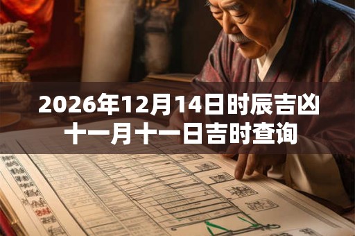 2026年12月14日时辰吉凶 十一月十一日吉时查询