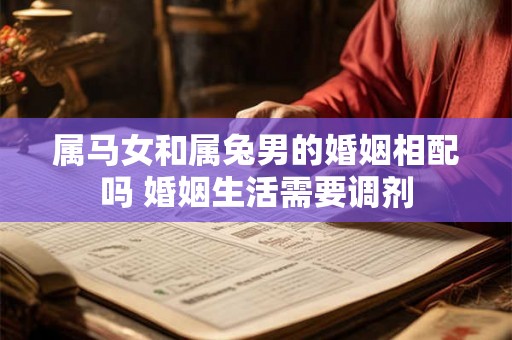 属马女和属兔男的婚姻相配吗 婚姻生活需要调剂