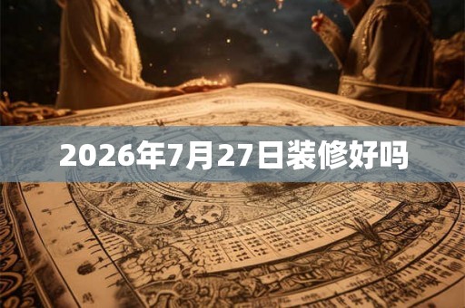2026年7月27日装修好吗 2026年7月27日装修好吗