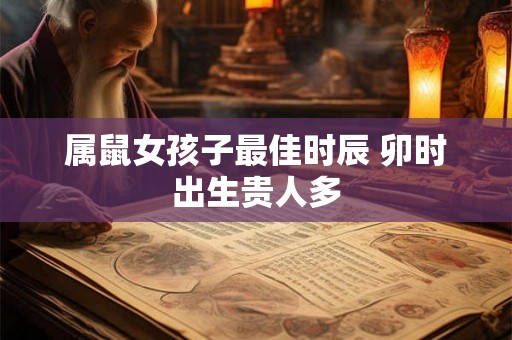 属鼠女孩子最佳时辰 卯时出生贵人多