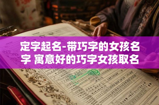定字起名-带巧字的女孩名字 寓意好的巧字女孩取名 定字起名-带巧字的女孩名字 寓意好的巧字女孩取名
