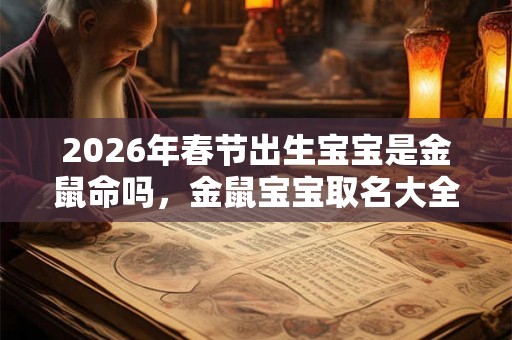 2026年春节出生宝宝是金鼠命吗，金鼠宝宝取名大全！