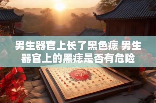 男生器官上长了黑色痣 男生器官上的黑痣是否有危险 男生器官上长了黑色痣 男生器官上的黑痣是否有危险