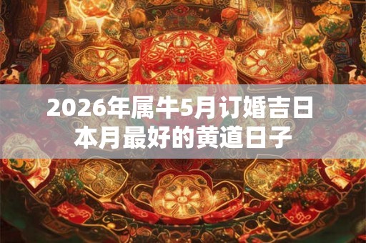 2026年属牛5月订婚吉日 本月最好的黄道日子 2026年属牛5月订婚吉日 本月最好的黄道日子