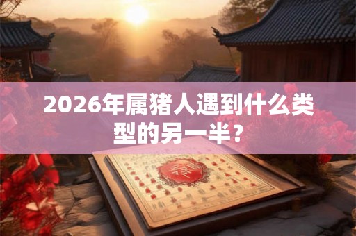2026年属猪人遇到什么类型的另一半? 2026年属猪人遇到什么类型的另一半?