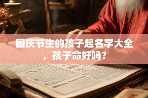 国庆节生的孩子起名字大全，孩子命好吗？