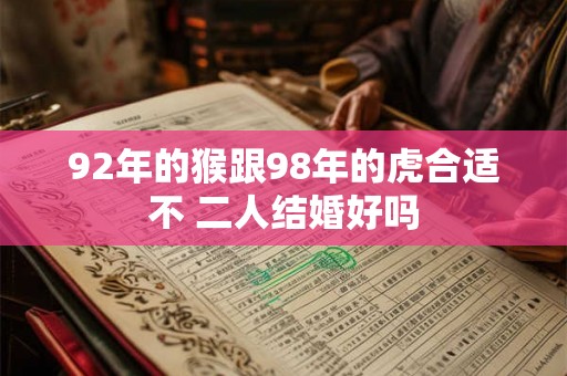 92年的猴跟98年的虎合适不 二人结婚好吗