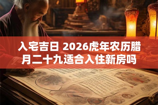 入宅吉日 2026虎年农历腊月二十九适合入住新房吗