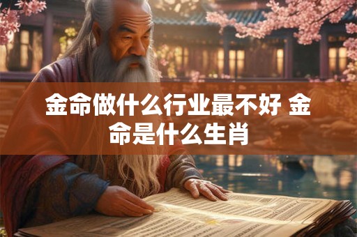 金命做什么行业最不好 金命是什么生肖