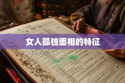 女人孤独面相的特征 女人孤独面相的特征