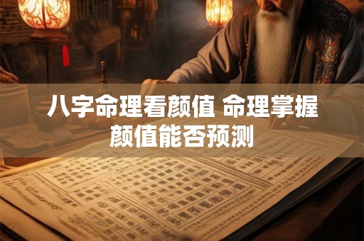 八字命理看颜值 命理掌握颜值能否预测