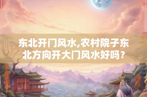 东北开门风水,农村院子东北方向开大门风水好吗？