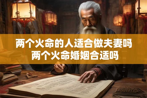 两个火命的人适合做夫妻吗 两个火命婚姻合适吗