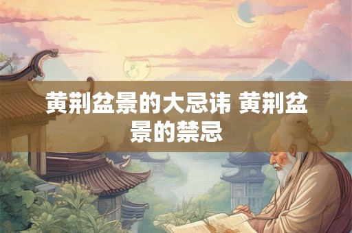 黄荆盆景的大忌讳 黄荆盆景的禁忌