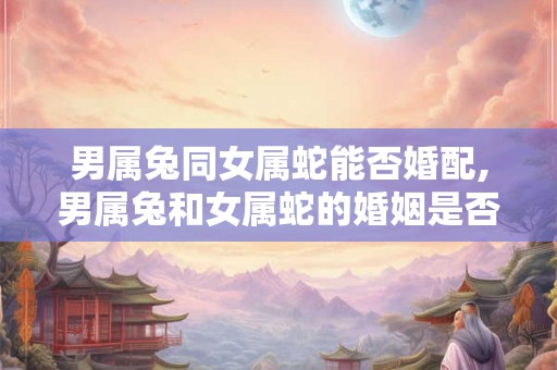 男属兔同女属蛇能否婚配,男属兔和女属蛇的婚姻是否适合？