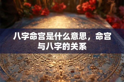 八字命宫是什么意思,命宫与八字的关系 八字命宫是什么意思,命宫与八字的关系