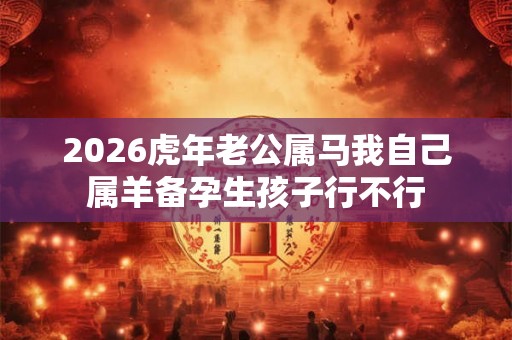 2026虎年老公属马我自己属羊备孕生孩子行不行