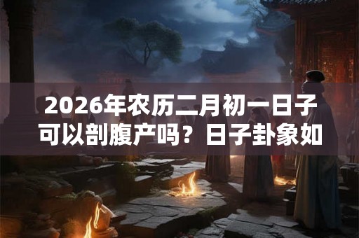 2026年农历二月初一日子可以剖腹产吗？日子卦象如何？
