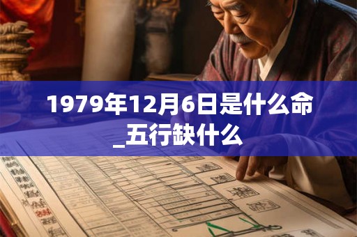 1979年12月6日是什么命_五行缺什么