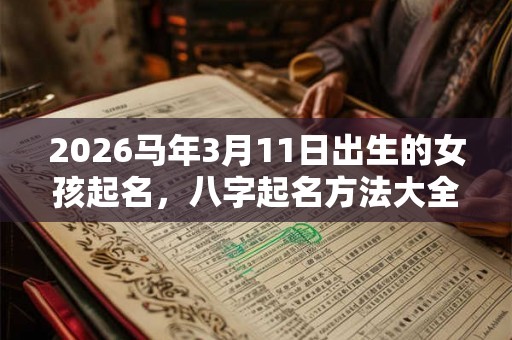 2026马年3月11日出生的女孩起名，八字起名方法大全