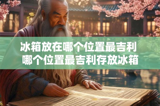 冰箱放在哪个位置最吉利 哪个位置最吉利存放冰箱