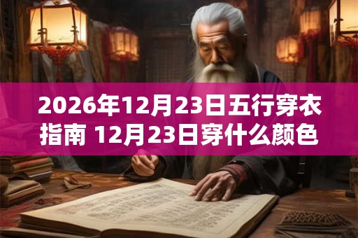 2026年12月23日五行穿衣指南 12月23日穿什么颜色的衣服